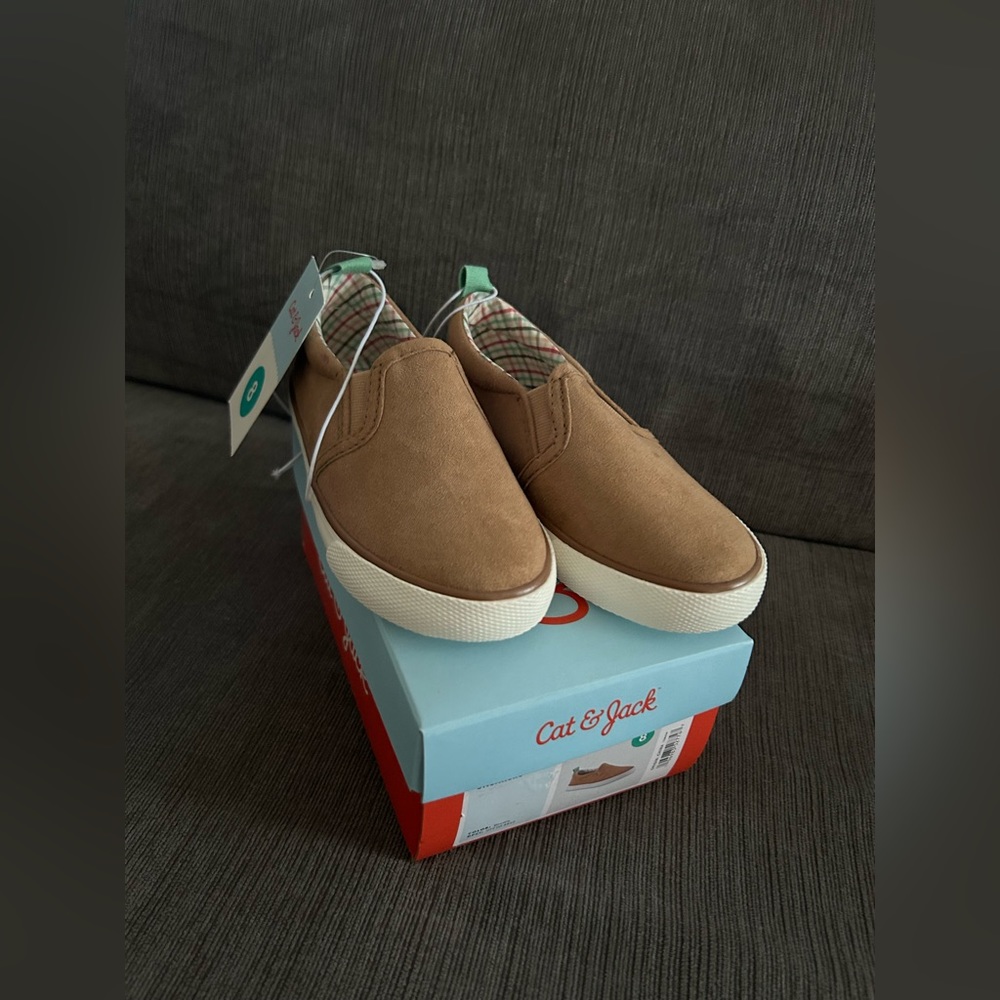 Cat & Jack Toddler Boy slip on sneaker shoes Keagan 8 NWT - Picture 7 of 8